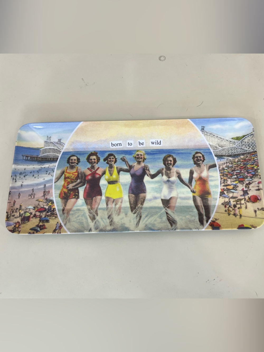 BORN TO BE WILD MELAMINE SERVING PLATTER